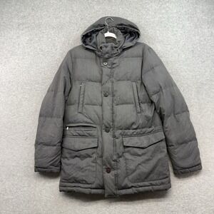 Brooks Brothers Loro Piana Storm System Mens S Puffer Gray Wool Down Jacket Coat